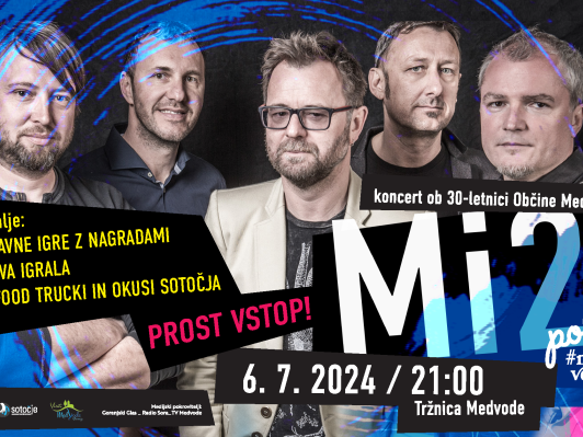 KONCERT SKUPINE Mi2 V MEDVODAH javni zavod sotočje medvode