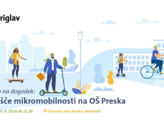 Križišče mikromobilnosti na OŠ Preska javni zavod sotočje medvode