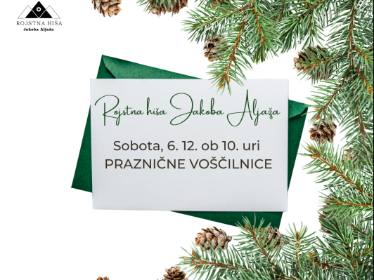 Sobotne Čajanke v rojstni hiši Jakoba Aljaža javni zavod sotočje medvode