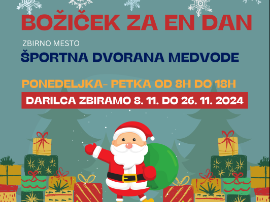 BOŽIČEK ZA EN DAN javni zavod sotočje medvode