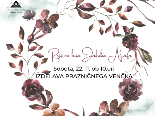 Sobotne Čajanke v rojstni hiši Jakoba Aljaža javni zavod sotočje medvode